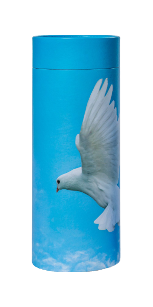 Dove in flight scatter tube adult