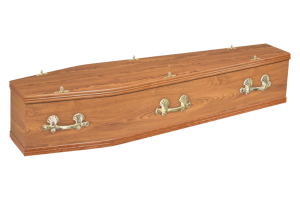 Ridgeway Elm Veneered Coffin