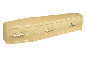 Chilton Oak Veneered Coffin