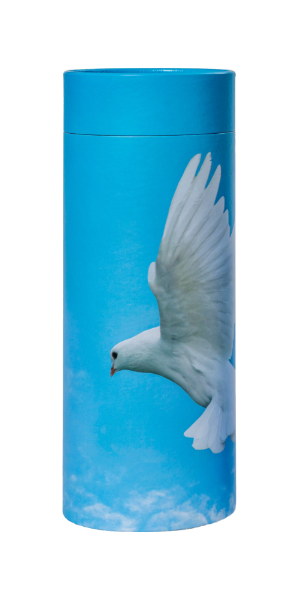 Dove in flight scatter tube adult